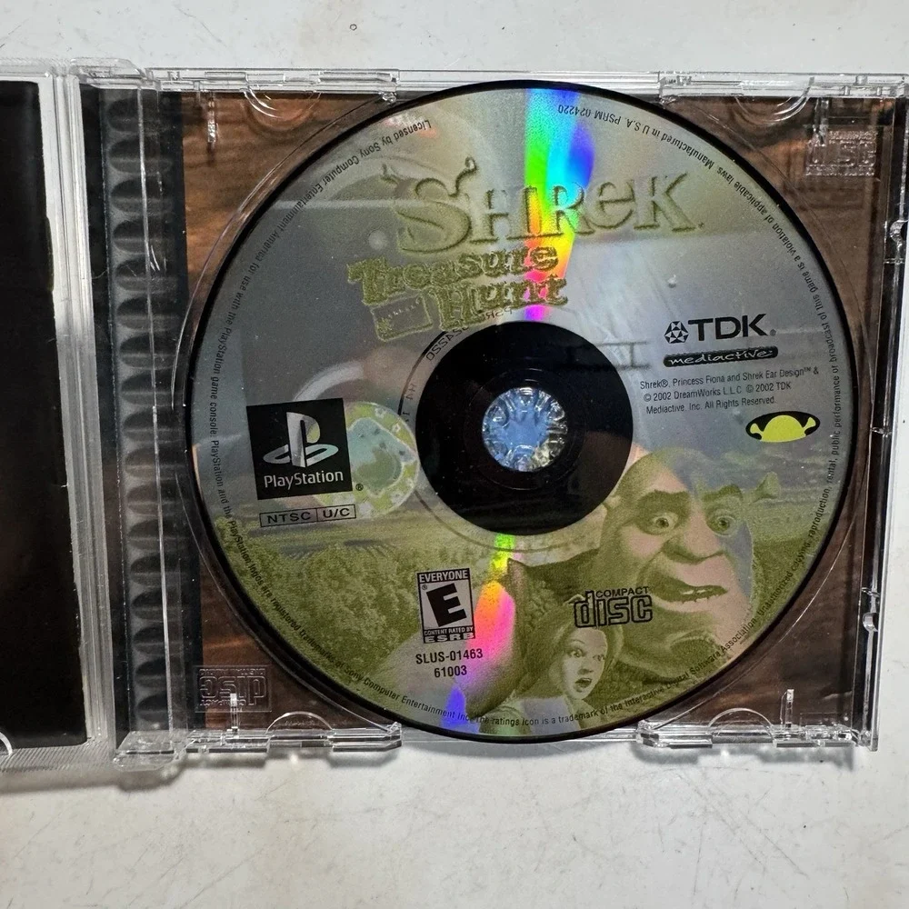 Shrek: Treasure Hunt‎ (Sony PlayStation 1, 2002) PS1 - Complete w/ Manual